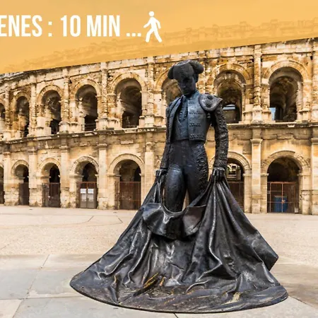 Le Belvedere Nimois Veranda Et Vue Sur Les Toits Clim Centre-ville * Nîmes