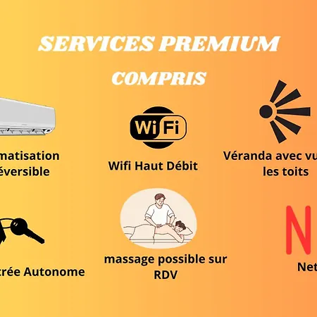 شقة Le Belvedere Nimois Pour Deux Veranda & Clim