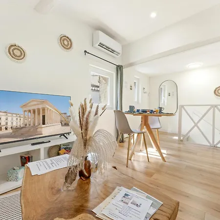 Apartmán Le Belvedere Nimois Veranda Et Vue Sur Les Toits Clim Centre-ville *